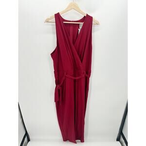 Grace Karin Red Sleeveless One Piece Romper Jumpsuit Viscose Blend Women 2XL NWT
